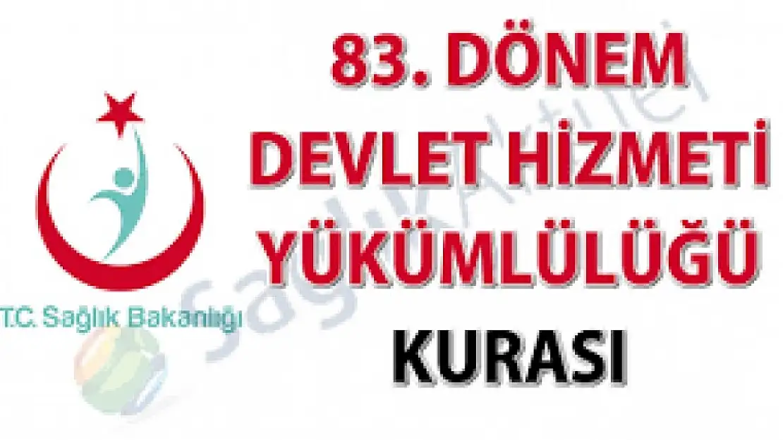 83.Dönem DHY  Münhal Yerler Listesi Yayınlandı