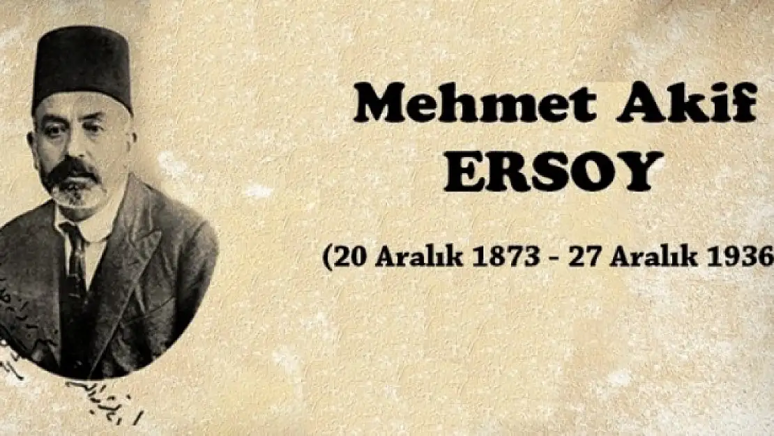 Vatan Şairimiz Mehmet Akif ERSOY'U ölümünün 84. yılında saygı, minnet ve rahmetle anıyoruz.