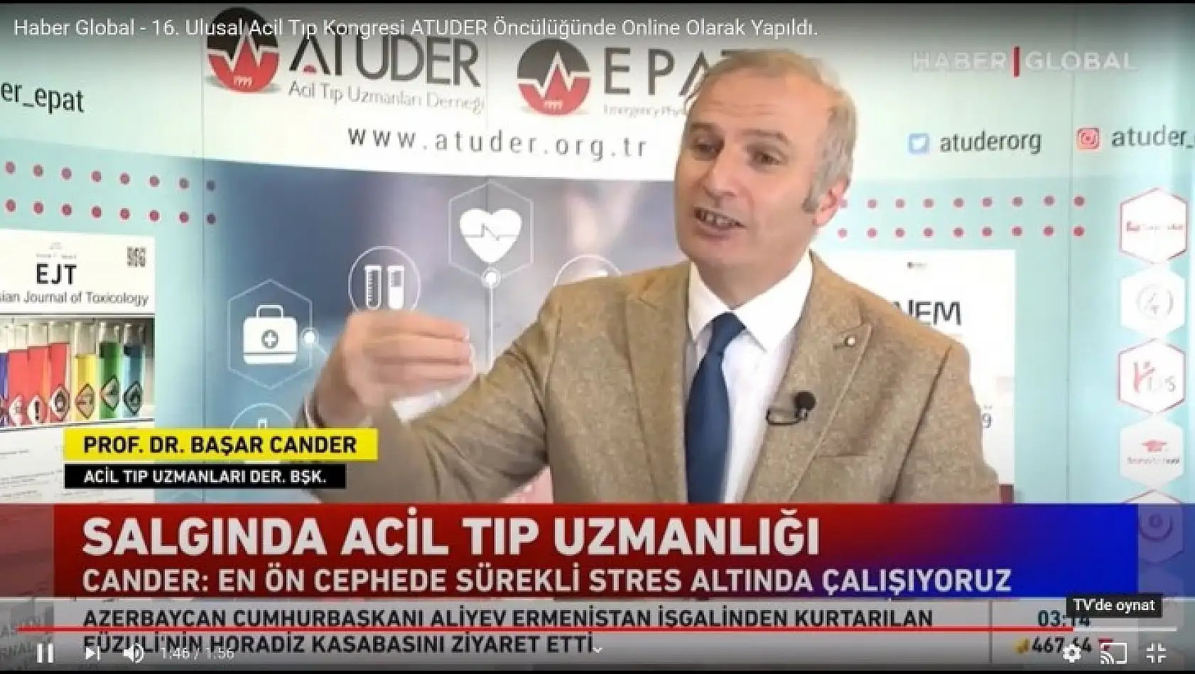 Haber Global, ATUDER, Dünyanın En Önemli Tıp Oteritelerini 7. Kıtalararası Acil Tıp Kongresinde Buluşturdu.