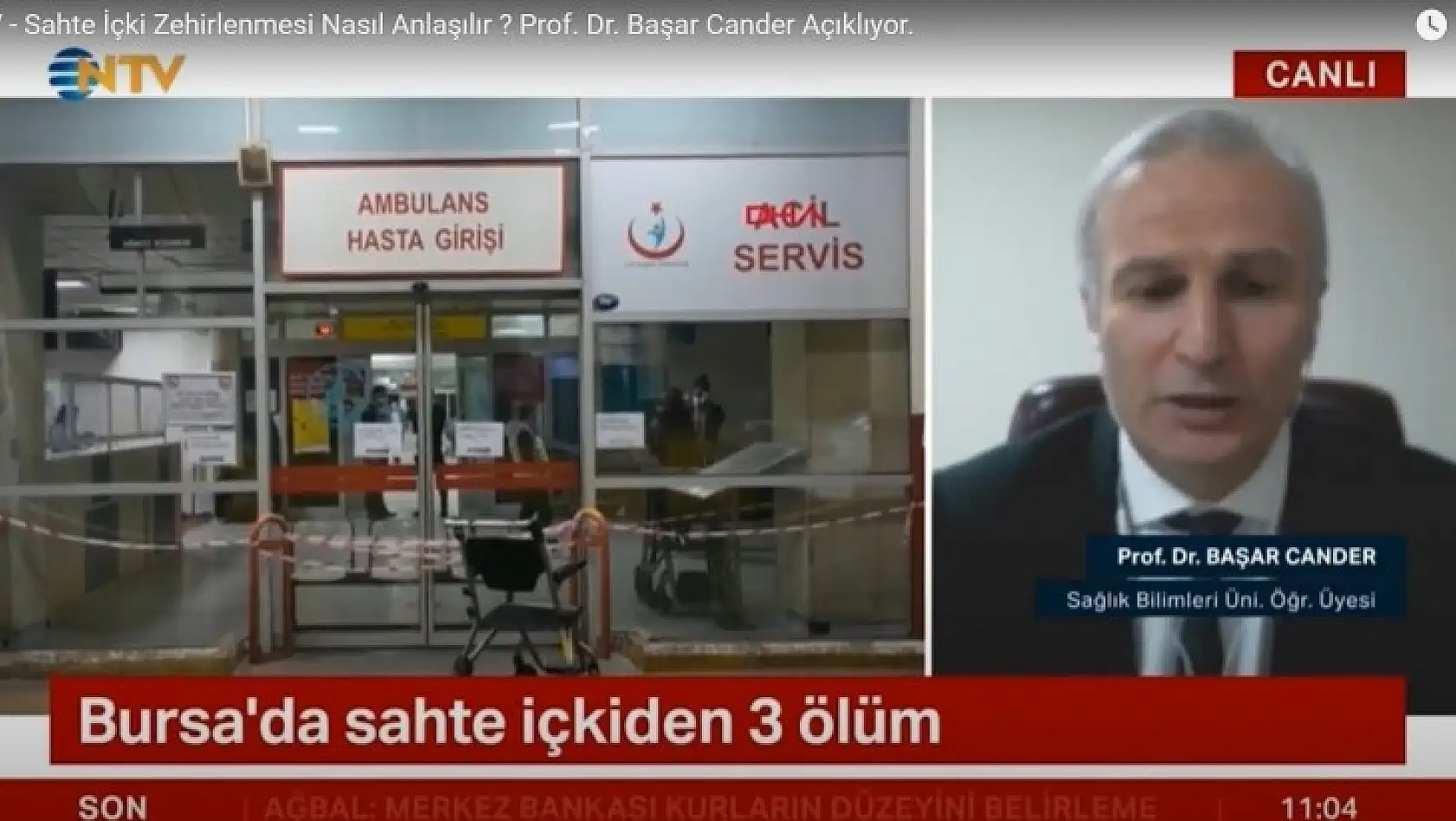 NTV - Sahte İçki Zehirlenmesi Nasıl Anlaşılır ? Prof. Dr. Başar Cander Açıklıyor.