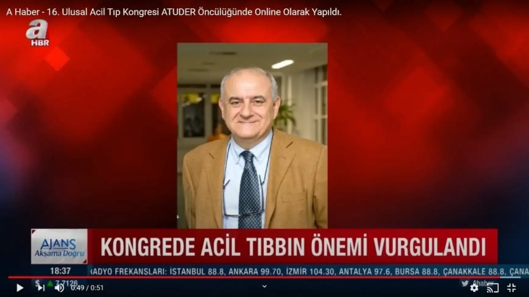 A Haber - 16. Ulusal Acil Tıp Kongresi ATUDER Öncülüğünde Online Olarak Yapıldı.