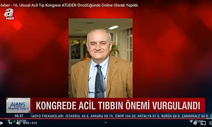 A Haber - 16. Ulusal Acil Tıp Kongresi ATUDER Öncülüğünde Online Olarak Yapıldı.