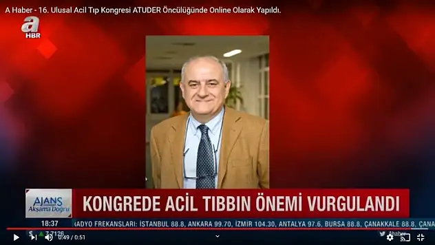 A Haber - 16. Ulusal Acil Tıp Kongresi ATUDER Öncülüğünde Online Olarak Yapıldı.